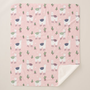 Cobertor Sherpa Llamas Sherpa Blanket