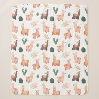 Cobertor Sherpa Llamas Sherpa Blanket