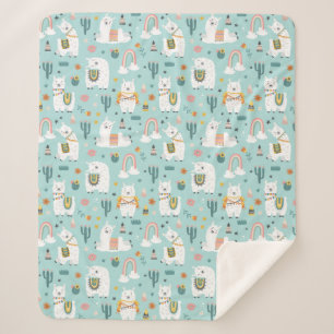 Cobertor Sherpa Llamas Sherpa Blanket