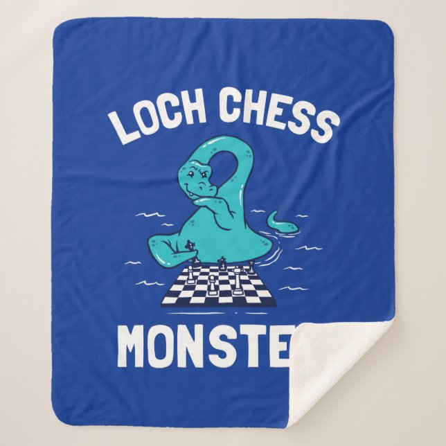 Cobertor Sherpa Loch Chess Monster (Frente)
