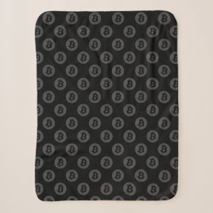 Cobertor Sherpa Logotipo do Bitcoin