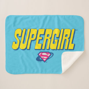 Cobertor Sherpa Logotipo Pop Supergirl