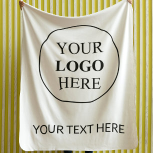 Cobertor Sherpa Logotipo Promocional Personalizado – Sem Pedido Mí
