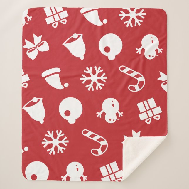 Cobertor Sherpa Lolailo 12 Feliz Natal/Feliz Navidad (Frente)