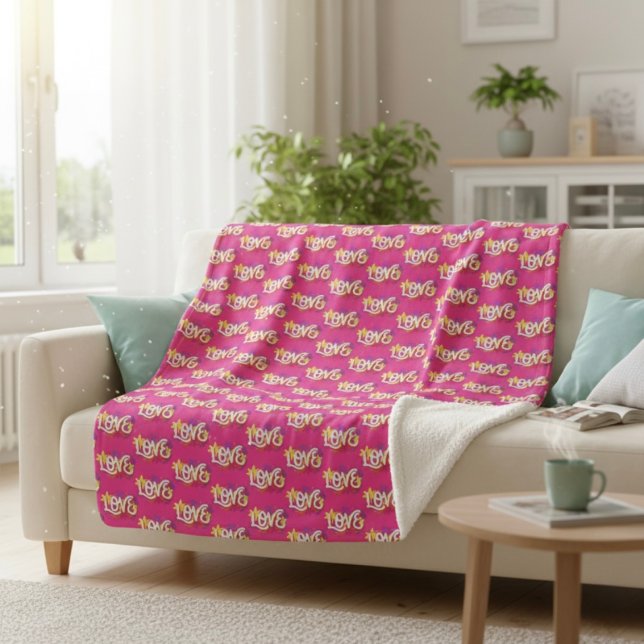 Cobertor Sherpa LOVE Sherpa Blanket (Criador carregado)