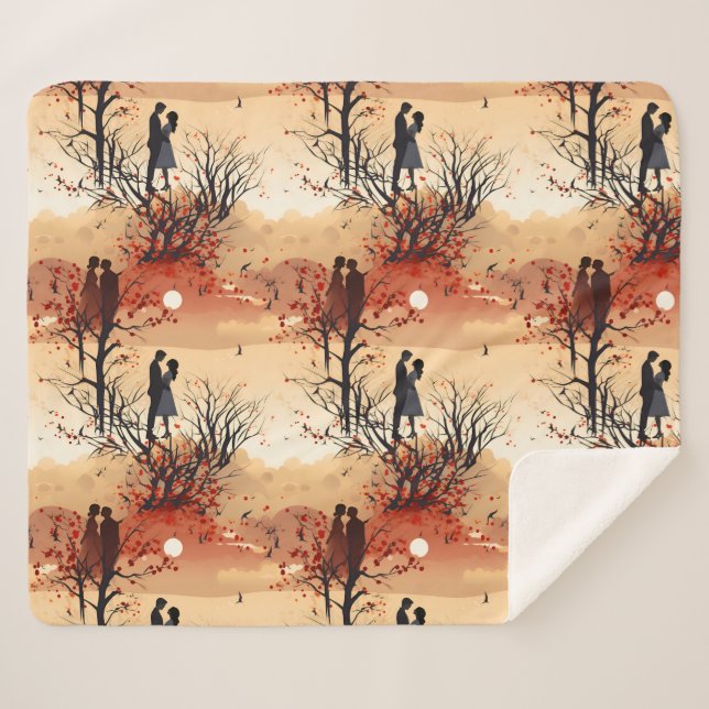 Cobertor Sherpa Loving Couple  (Frente (Horizontal))