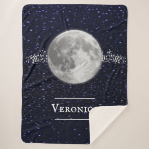 Cobertor Sherpa Lunar Personalizado Sherpa Blanket