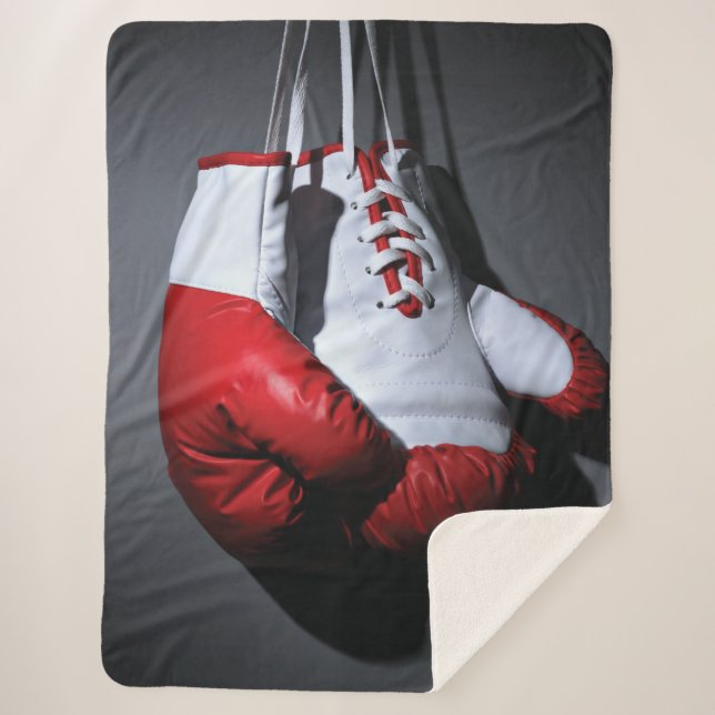 Cobertor Sherpa Luvas de boxe (Frente)