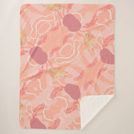 Cobertor Sherpa Luxe romantinc peach fuzz baby girl