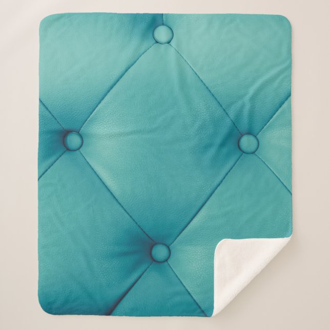 Cobertor Sherpa Luxurious brown leather texture furniture with but (Frente)