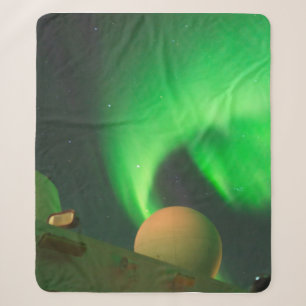 Cobertor Sherpa Luzes Do Norte - Aurora Borealis No Mar