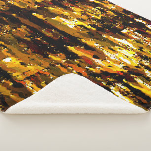 Cobertor Sherpa Luzes foscas de vela sob uma marca de gelo