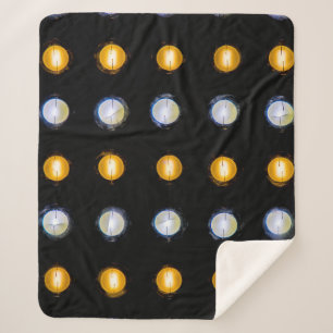 Cobertor Sherpa Luzes LED, fundo de abstrato de encerramento.