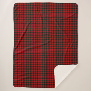 Cobertor Sherpa MacQueen Tartan Red and Black Xadrez