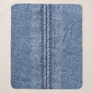 Cobertor Sherpa Macro Blue Denim, Textura De Fechamento.
