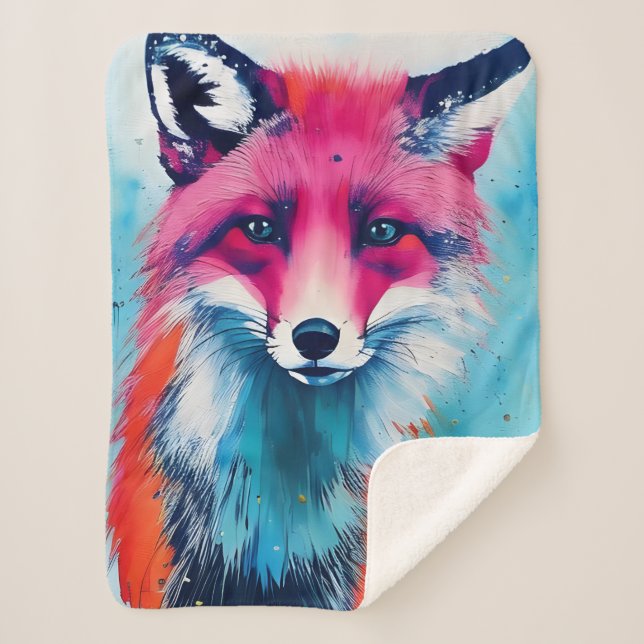 Cobertor Sherpa Magneta Red Fox (Frente)