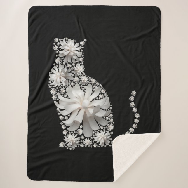 Cobertor Sherpa Magnolia Cat (Frente)