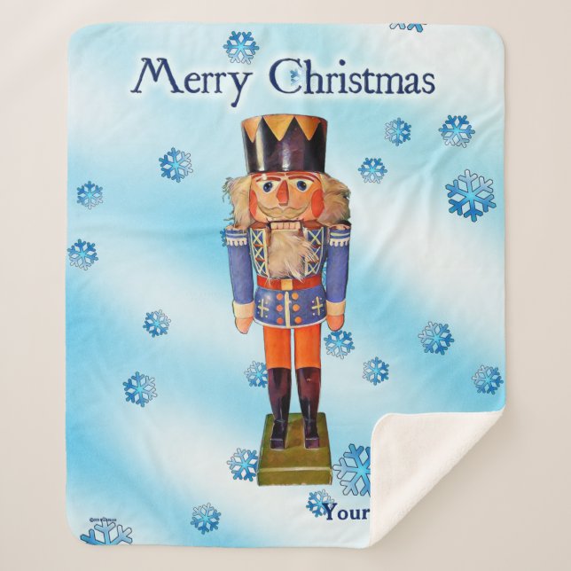 Cobertor Sherpa Malandro alemão - Feliz Natal (Frente)