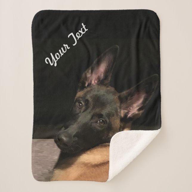 Cobertor Sherpa Malinois Dog (Frente)