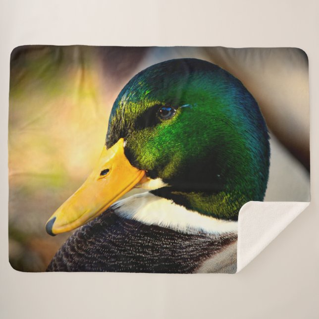 COBERTOR SHERPA MALLARD DUCK (Frente (Horizontal))