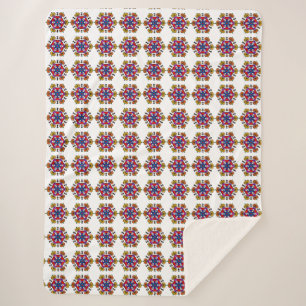 Cobertor Sherpa Mandala de Abóbora de Halloween