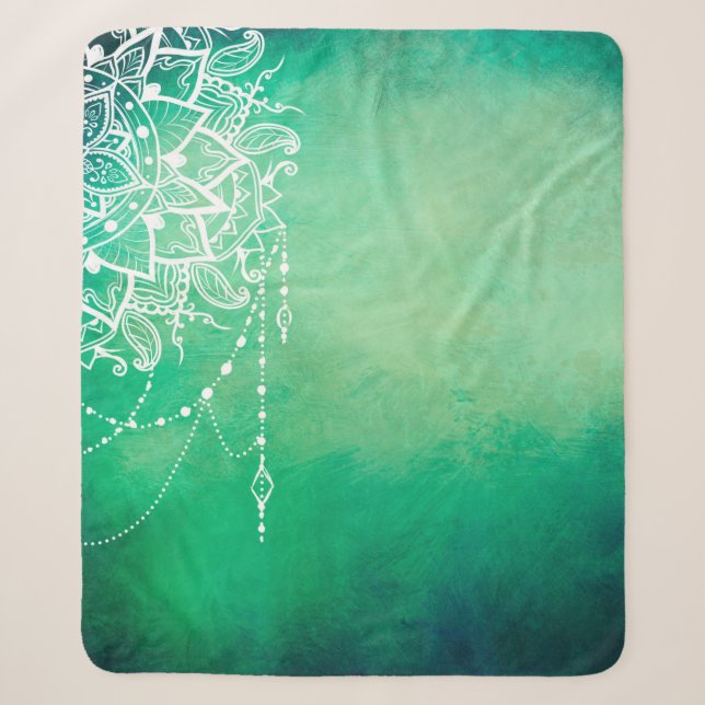 Cobertor Sherpa Mandala espiritual (Frente)