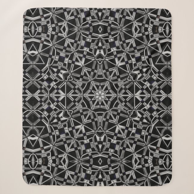 Cobertor Sherpa Mandala Industrial  (Frente)