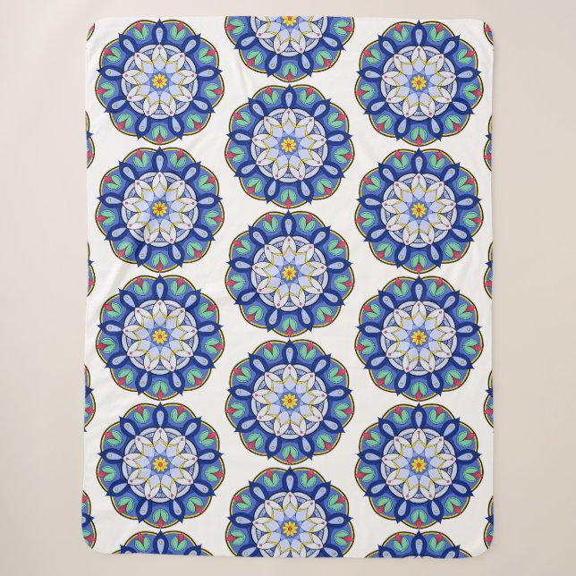 Cobertor Sherpa Mandala Padrão 01 (Frente)