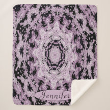 Mandala Preto e Lavanda Personalizado