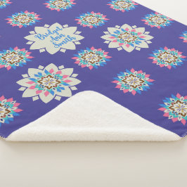 Cobertor Sherpa Mandala Roxo 60 x 80