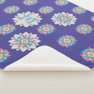 Cobertor Sherpa Mandala Roxo 60 x 80