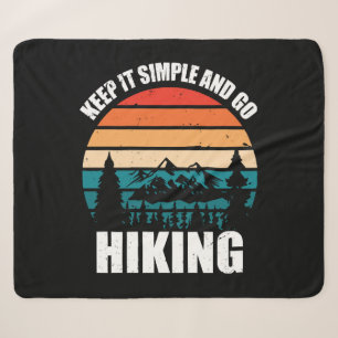 Cobertor Sherpa Mantenha as Coisas Simples E Vá Hiking