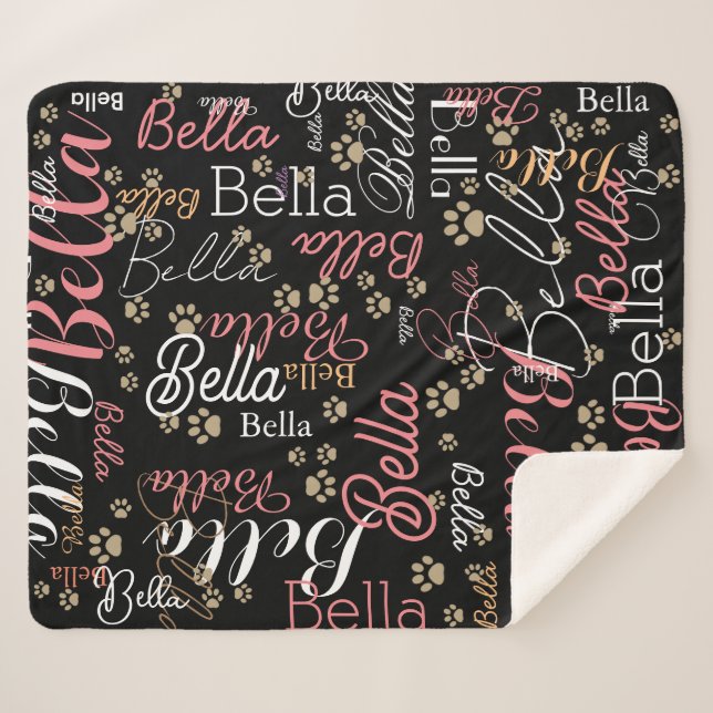 Cobertor Sherpa mantenha o cachorro quente (Frente (Horizontal))