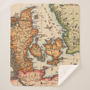 Cobertor Sherpa Mapa antigo antigo inspirado (10)