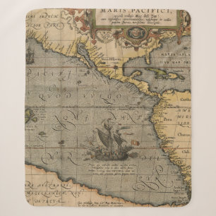 Cobertor Sherpa Mapa antigo antigo inspirado (14) Bagagem