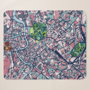 Cobertor Sherpa Mapa de Roma Italia