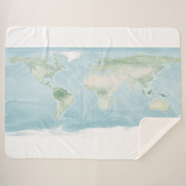 Cobertor Sherpa Mapa do Explorador da Superfície da Terra (Frente (Horizontal))