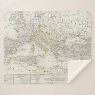 Cobertor Sherpa Mapa do mundo do hemisfério oriental