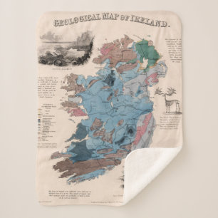 Cobertor Sherpa Mapa Geological de Ireland