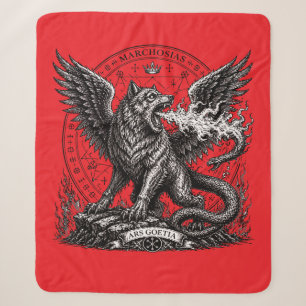 Cobertor Sherpa Marchosias Serpente-Cauda Lobo-Criatura