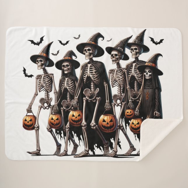 Cobertor Sherpa Março do Hollow - Tricksters em Formação (Frente (Horizontal))