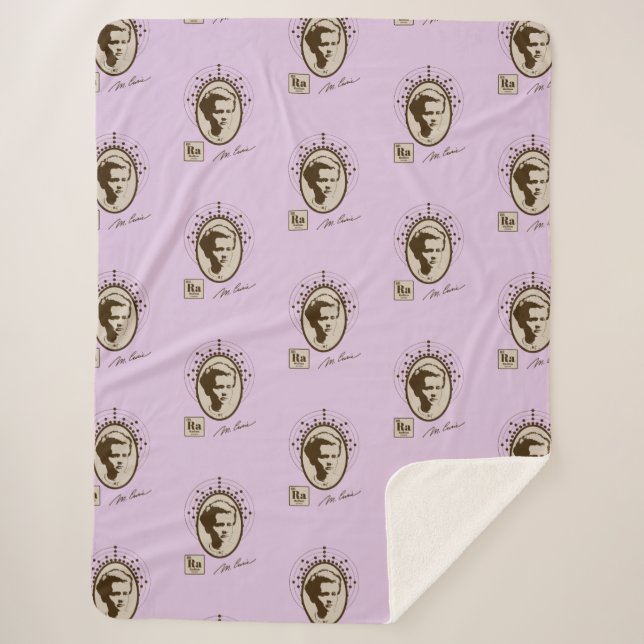 Cobertor Sherpa Marie Curie - Lavendar (Frente)