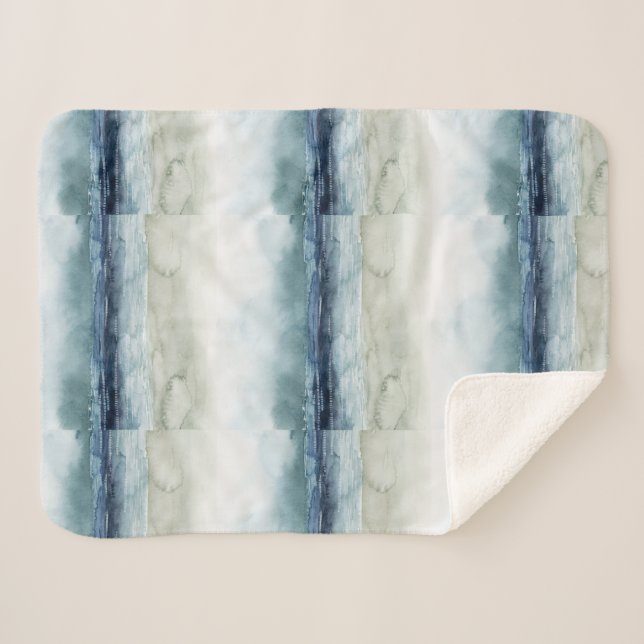Cobertor Sherpa Mariner's Mist - Shoreline (Frente (Horizontal))