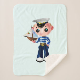 Cobertor Sherpa Marinheiro Bonito