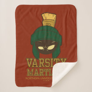 Cobertor Sherpa MARVIN, O MARTIAN™ Varsity Collegiate Graphic
