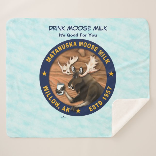 Cobertor Sherpa Matanuska Moose Milk (Frente (Horizontal))