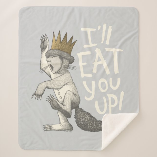 Cobertor Sherpa Max | I'll Eat You Up! (Frente)