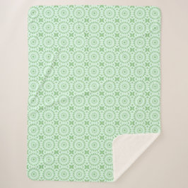 Cobertor Sherpa Mazipoodles Caleidoscópio Roda A Pastilha Verde