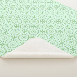 Cobertor Sherpa Mazipoodles Caleidoscópio Roda A Pastilha Verde