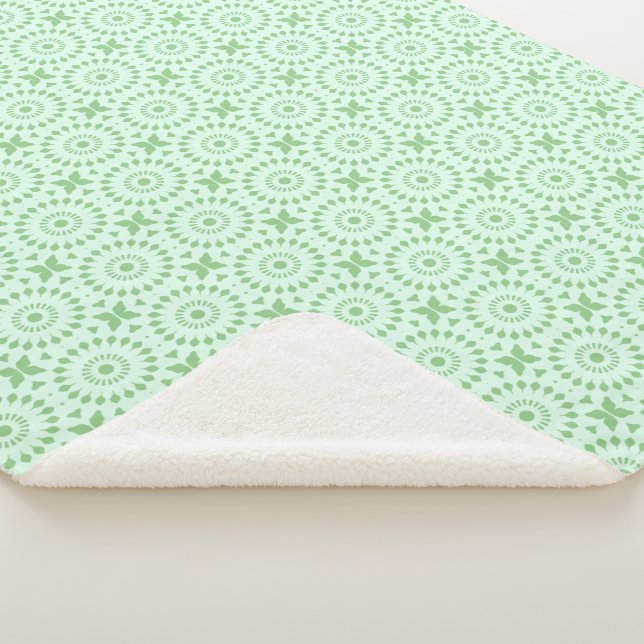 Cobertor Sherpa Mazipoodles Caleidoscópio Roda A Pastilha Verde (3/4)